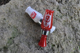 Red Pearl or White Pearl Acrylic Duck Call laser engraved with razorback